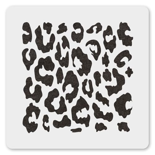 MAGJUCHE Schablone mit Leopardenmuster, 30,5 cm, wiederverwendbar, Geparden-Druck, Schablone zum Malen, Basteln, Dekor von MAGJUCHE
