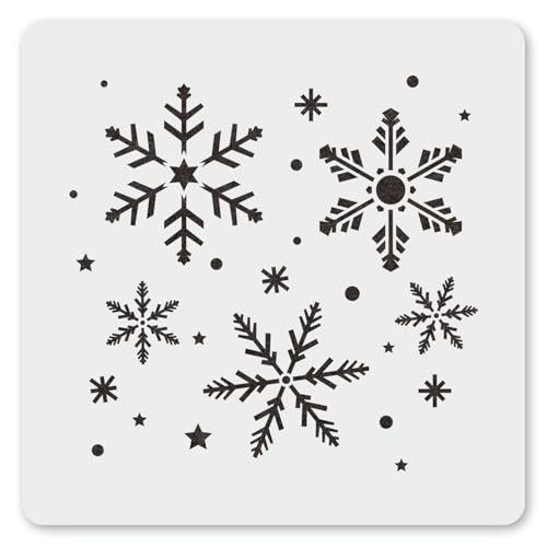 MAGJUCHE Schneeflocken-Schablone, 30,5 cm, wiederverwendbar, Weihnachtsschablone für Wandmalerei, DIY, Basteln, Dekoration MAGJUCHE Schneeflocken-Schablone, 30,5 cm, wiederverwendbar, Weihnachtsschablone für Wandmalerei, DIY, Basteln, Dekoration von MAGJUCHE