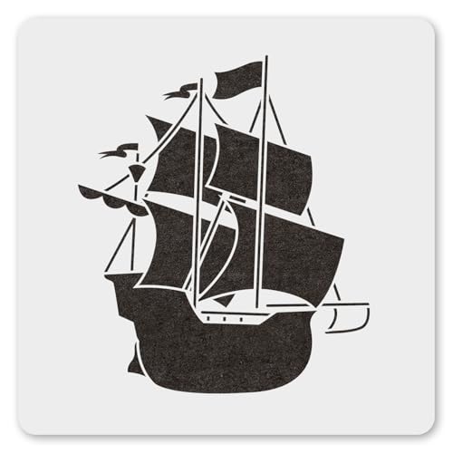 MAGJUCHE Segelboot-Schablone, 30,5 cm, wiederverwendbar, Segelboot-Schablone zum Malen, Basteln, Dekor von MAGJUCHE