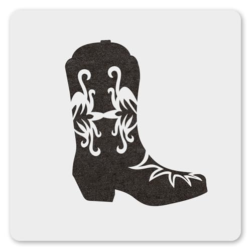 MAGJUCHE Stiefel-Schablone, 30,5 cm, wiederverwendbar, Cowboy-Cowgirl-Schablone zum Malen, Basteln, Dekor von MAGJUCHE