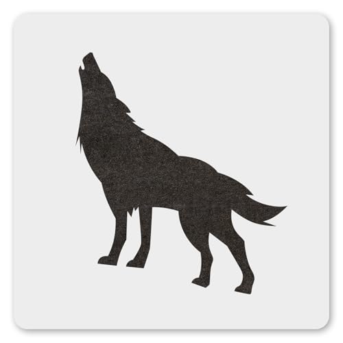MAGJUCHE Wolf-Schablone, 30,5 cm, wiederverwendbar, Wolfstier-Schablone zum Malen, Basteln, Dekor von MAGJUCHE