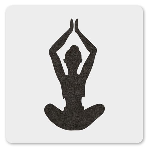 MAGJUCHE Yoga-Posen-Schablone, 15,2 cm, wiederverwendbar, für Frauen, zum Üben von Yoga, zum Malen, Basteln, Dekor von MAGJUCHE