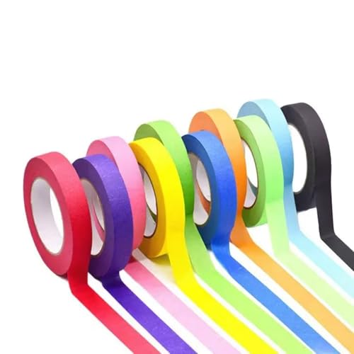 MAGLITT klebeband Bunt Regenbogen Masking Tape Papier Dekrativer Kreppband Buntes klebeband für Kinder Farbaufklärung Arts Labeling MAGLITT klebeband Bunt Regenbogen Masking Tape Papier Dekrativer Kreppband Buntes klebeband für Kinder Farbaufklärung Arts Labeling von MAGLITT