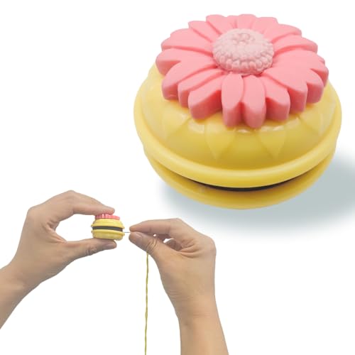 1 x Macaron-Multifunktions-Nadelspitzer, scharfes Spitzwerkzeug, Nähutensilien, Nadelspitzer für Nähnadelhandwerk (gelb) von MAGNEECH