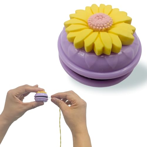 1 x Macaron-Multifunktions-Nadelspitzer, scharfes Spitzwerkzeug, Nähutensilien, Nadelspitzer für Nähnadelhandwerk (lila) von MAGNEECH