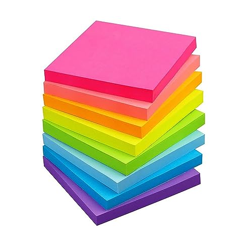 76x76 mm Haftnotizen Set, Klebezettel in 8 Farben, Neon- und Pastelltöne, 82 Blatt/Block,8 Blöcke/Packung, geeignet für Meetings, Büro, Schule und Zuhause 76x76 mm Haftnotizen Set, Klebezettel in 8 Farben, Neon- und Pastelltöne, 82 Blatt/Block,8 Blöcke/Packung, geeignet für Meetings, Büro, Schule und Zuhause von MAGOSIS
