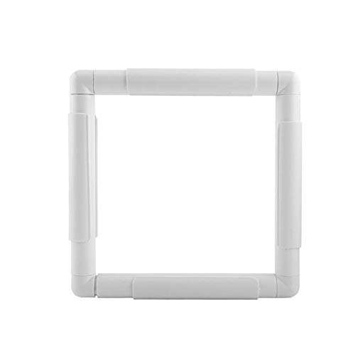 MAGT Kreuzstichrahmen, Square Rectangle Plastic Clip Frame für Stickerei Cross Stitch Quilting Needlepoint Tool(20.3 * 20.3cm) von MAGT