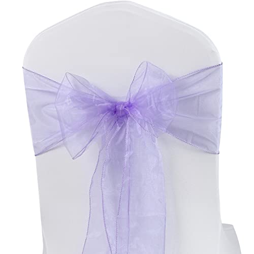MAGTOWNE Organza-Stuhl-Schärpen, 50 Stück, universelle Chiffon-Knoten, Lavendel, Stuhlschleifen für Hochzeit, Party, Empfang, Zeremonie, Bankett, Dekorationen – Lavendel MAGTOWNE Organza-Stuhl-Schärpen, 50 Stück, universelle Chiffon-Knoten, Lavendel, Stuhlschleifen für Hochzeit, Party, Empfang, Zeremonie, Bankett, Dekorationen – Lavendel von MAGTOWNE