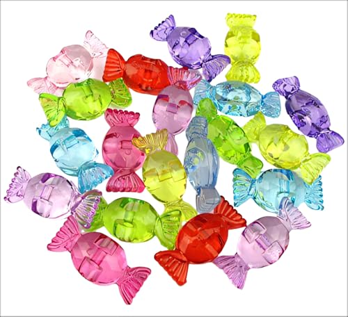 Acryl-Kristallperlen in Bonbonform für Bastelarbeiten, Schmuckherstellung, gemischte Farben, 100 Stück Acryl-Kristallperlen in Bonbonform für Bastelarbeiten, Schmuckherstellung, gemischte Farben, 100 Stück von MAHAVIMOKSA