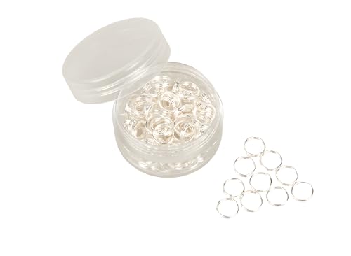 MAHAVIMOKSA 1 Box 100 Stück Messing mit Echtgold gefüllte Spaltringe Doppelschlaufe Binderinge Verbinder für DIY Schmuckherstellung Halsketten Armband Ohrringe Schlüsselanhänger Kunst Handwerk (7 mm MAHAVIMOKSA 1 Box 100 Stück Messing mit Echtgold gefüllte Spaltringe Doppelschlaufe Binderinge Verbinder für DIY Schmuckherstellung Halsketten Armband Ohrringe Schlüsselanhänger Kunst Handwerk (7 mm von MAHAVIMOKSA