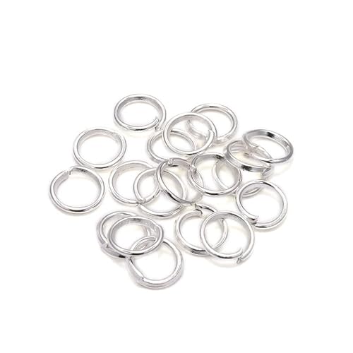 MAHAVIMOKSA 1 Box 1000 Stück Legierungs-Binderinge für DIY-Reparatur, Schmuckherstellung, Halsketten, Armbänder, Ohrringe (4 mm, Silber) von MAHAVIMOKSA