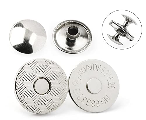 MAHAVIMOKSA 20 Sets 18 mm dünner Stil magnetische Knöpfe Druckknöpfe Doppelnieten Verschlüsse Runder Verschluss Bolzen Knopf für DIY Handwerk Nähen Tasche Geldbörse Leder Kleidung Scrapbooking MAHAVIMOKSA 20 Sets 18 mm dünner Stil magnetische Knöpfe Druckknöpfe Doppelnieten Verschlüsse Runder Verschluss Bolzen Knopf für DIY Handwerk Nähen Tasche Geldbörse Leder Kleidung Scrapbooking von MAHAVIMOKSA