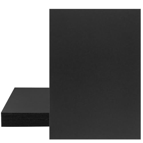 MAHIONG 200 Blatt A4 schwarzer Karton, 230 g/m² schwarzes Kartonpapier, Mehrzweckkarte für Einladungen, Scrapbooking, Basteln, DIY-Karten von MAHIONG