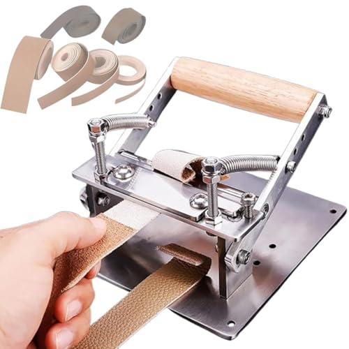 Lederspalter, Arbeitsbreite 100 mm, dickste Zuführdicke 10 mm, präzise Lochpositionierung und hohe Schälgenauigkeit, for pflanzengegerbtes Leder von MAHWER