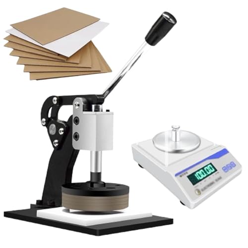 Runder Stoffprobenscheibenschneider, Schnittfläche 100 cm², Schnittdicke 0–10 mm, mit elektronischer Waage, Wiegebereich 0,01–300 g, Scheiben-Φ130 mm Runder Stoffprobenscheibenschneider, Schnittfläche 100 cm², Schnittdicke 0–10 mm, mit elektronischer Waage, Wiegebereich 0,01–300 g, Scheiben-Φ130 mm von MAHWER