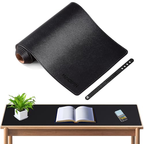 MAIDERN Kork-Leder Konsolentisch Abdeckung, Reversible Sofa Tischabdeckung, Konsole Tischmatte, Sofa Tisch Pat Geeignet für Home Console Decor(120 x 20cm,Schwarz) von MAIDERN
