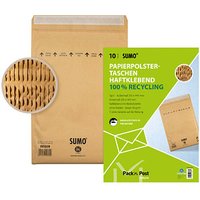 10 MAILmedia Polstertaschen SUMO® 1519 braun für DIN B4 von MAILmedia