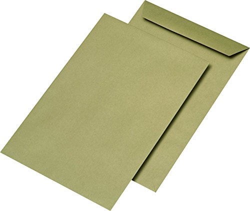 MAILmedia 38105/7 Versandtaschen C4 naßklebend, ohne Fenster, braun von MAILmedia
