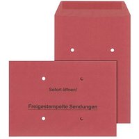 MAILmedia Freistempler-Umschläge DIN B4 ohne Fenster rot 250 St. von MAILmedia