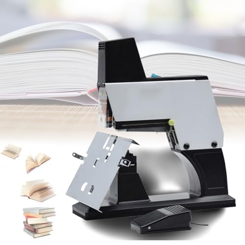 A3 Heavy Duty Desktop Hefter, Flache Nadel/Sattelnadel Zwei Modi, 1-9 Stufen Einstellbar, Mit Pedal- & Stauschutz, Bindungsstärke 40 Blatt, für Fabrikbüro und Druckereien von MAIMAILE