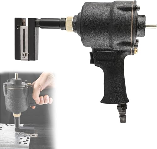 MAIMAILE 10-mm-Luftlocher, Pneumatischer Locher, Klemmkopf Um 360° Drehbar, Druckbereich 6–8 (KGF/cm*2), Verstellbare Ränder, Für Türen Und Fenster, Fabrik, Büro Und Zuhause von MAIMAILE