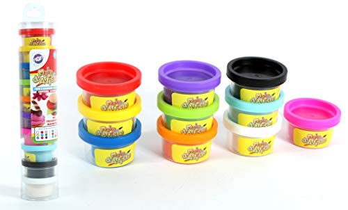 MAIN D'ARTISTE - Set mit 10 Töpfen Modelliermasse - Kreativität - 030895A - Mehrfarbig - 30 g - Kinderspielzeug - Modellieren - Kreativität - Bastelaktivitäten - DIY - Ab 2 Jahren MAIN D'ARTISTE - Set mit 10 Töpfen Modelliermasse - Kreativität - 030895A - Mehrfarbig - 30 g - Kinderspielzeug - Modellieren - Kreativität - Bastelaktivitäten - DIY - Ab 2 Jahren von MAIN D'ARTISTE