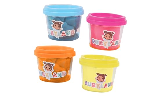 MAIN D'ARTISTE - Set mit 4 Töpfen Modelliermasse - Kreativität - 222203 - Mehrfarbig - 85 g - Kinderspielzeug - Modellieren - Kreativität - Bastelaktivitäten - Rubyland - Ab 2 Jahren MAIN D'ARTISTE - Set mit 4 Töpfen Modelliermasse - Kreativität - 222203 - Mehrfarbig - 85 g - Kinderspielzeug - Modellieren - Kreativität - Bastelaktivitäten - Rubyland - Ab 2 Jahren von MAIN D'ARTISTE