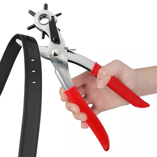Leder-Lochstanzer, Gürtel, super strapazierfähig, 6 Lochgrößen, Werkzeug, Uhrenbänder, Armbänder, Hundehalsbänder, Stoffe, Heimwerker- oder Bastelprojekte Leder-Lochstanzer, Gürtel, super strapazierfähig, 6 Lochgrößen, Werkzeug, Uhrenbänder, Armbänder, Hundehalsbänder, Stoffe, Heimwerker- oder Bastelprojekte von MAIXIANGGUOJI