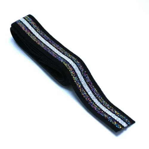 MAIYO Beliebtes breites 2 cm breites Glitzer-Gummiband in der Farbe Bunte Liebe/Nähen von Bekleidungszubehör/Gummiband/Gummiband MAIYO Beliebtes breites 2 cm breites Glitzer-Gummiband in der Farbe Bunte Liebe/Nähen von Bekleidungszubehör/Gummiband/Gummiband von MAIYO