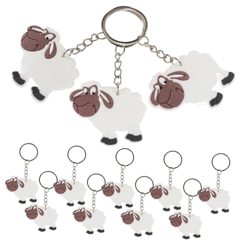 MAJORMENCH 12Stücke Schaf Schlüsselanhänger Süße Tier Schaf Charms für Taschen Geldbörsen und Kinderparty Langlebig und Vielseitig Einsetzbar MAJORMENCH 12Stücke Schaf Schlüsselanhänger Süße Tier Schaf Charms für Taschen Geldbörsen und Kinderparty Langlebig und Vielseitig Einsetzbar von MAJORMENCH