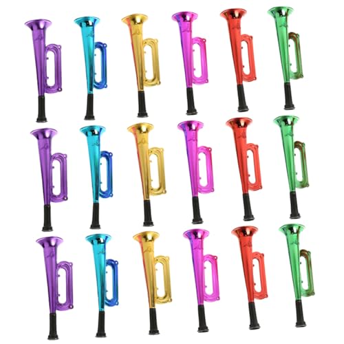 MAJORMENCH 18 Stück Teiliges Party Horn Bunte Plastik Trompeten Leichte Fanfaren für Sport Fußball Konzerte Geburtstagsfeiern Anfeuern MAJORMENCH 18 Stück Teiliges Party Horn Bunte Plastik Trompeten Leichte Fanfaren für Sport Fußball Konzerte Geburtstagsfeiern Anfeuern von MAJORMENCH