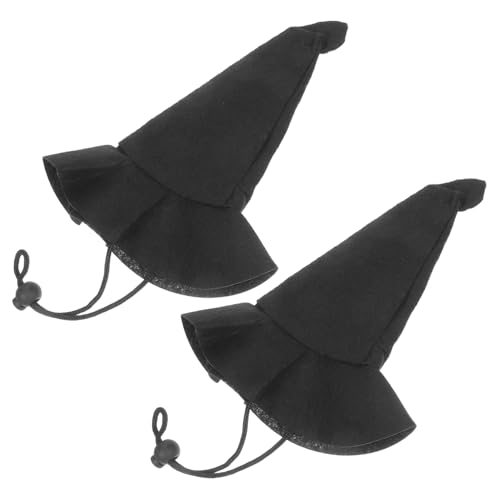 MAJORMENCH 2 Stück Halloween-Hexenhut Halloween-Hut selber machen Zubehör für Puppenmützen Zaubererhut Männer Mini-Kostümhut Puppenhut basteln Halloween-Bastelhut Vlies Black MAJORMENCH 2 Stück Halloween-Hexenhut Halloween-Hut selber machen Zubehör für Puppenmützen Zaubererhut Männer Mini-Kostümhut Puppenhut basteln Halloween-Bastelhut Vlies Black von MAJORMENCH