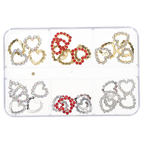 MAJORMENCH 30 Stück Herz Nagel Charms Set Glitzernde Strasssteine für Nageldesign DIY Dekoration für Acrylnägel und Mehr Kreative Nail Art Zubehörteile MAJORMENCH 30 Stück Herz Nagel Charms Set Glitzernde Strasssteine für Nageldesign DIY Dekoration für Acrylnägel und Mehr Kreative Nail Art Zubehörteile von MAJORMENCH