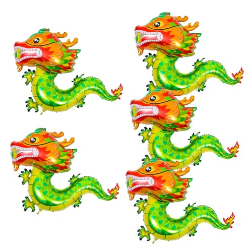 MAJORMENCH 5 Stück Teiliges Aluminiumfolie Drachenballons für Chinesische Neujahr Süße Drachenform Ballons für Frühlingsfest Dekorationen Party Accessoires für Unvergessliche Feierlichkeiten MAJORMENCH 5 Stück Teiliges Aluminiumfolie Drachenballons für Chinesische Neujahr Süße Drachenform Ballons für Frühlingsfest Dekorationen Party Accessoires für Unvergessliche Feierlichkeiten von MAJORMENCH