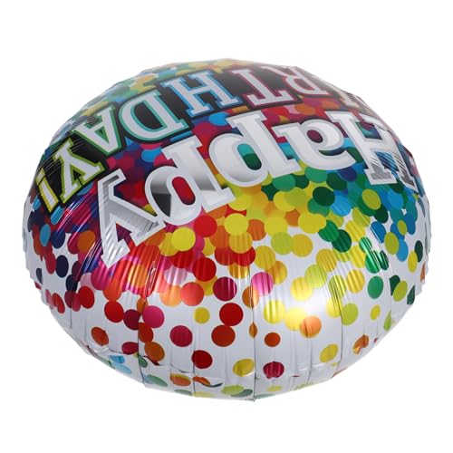 MAJORMENCH 6 Stück „happy Birthday“-heliumballons: Runde Folienballons Für Geburtstagsparty-dekorationen – Farbiger Hintergrund Als Requisite Für Den Innen- Und Außenbereich MAJORMENCH 6 Stück „happy Birthday“-heliumballons: Runde Folienballons Für Geburtstagsparty-dekorationen – Farbiger Hintergrund Als Requisite Für Den Innen- Und Außenbereich von MAJORMENCH