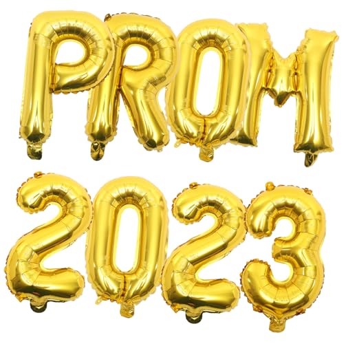 MAJORMENCH Aluminium Folienballons Graduation Party Dekoration Gold Prom Ballons für Abschlussfeier Partydeko Festlich Langlebig von MAJORMENCH