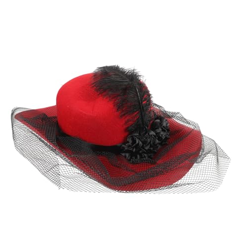 MAJORMENCH Eleganter Netzstoff Partyhut Damen Fascinator mit Schleier Leichter Bequemer Kopfschmuck für Tee und Bankettveranstaltungen Passend Langlebiges Material Dekoratives Accessoire für MAJORMENCH Eleganter Netzstoff Partyhut Damen Fascinator mit Schleier Leichter Bequemer Kopfschmuck für Tee und Bankettveranstaltungen Passend Langlebiges Material Dekoratives Accessoire für von MAJORMENCH