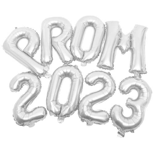 MAJORMENCH Graduationsballons Silber Foil Ballons Party Dekoration mit Abschlussmotiv Einfach zu Montieren Festlich für Schulabschluss Veranstaltung und Partygestaltung von MAJORMENCH