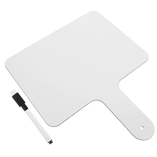 MAJORMENCH Handheld Whiteboard Doppelseitig Abwischbar Schreibtafel mit Marker Teiliges Paddle Board für Unterricht Voting Spiele Büro Zuhause von MAJORMENCH