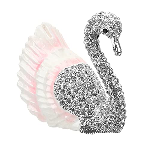 MAJORMENCH Schwanenform Schmuckschatulle Eleganter Schmuck Organizer Aufbewahrungsbox für Schreibtisch oder Ornament Farbton MAJORMENCH Schwanenform Schmuckschatulle Eleganter Schmuck Organizer Aufbewahrungsbox für Schreibtisch oder Ornament Farbton von MAJORMENCH