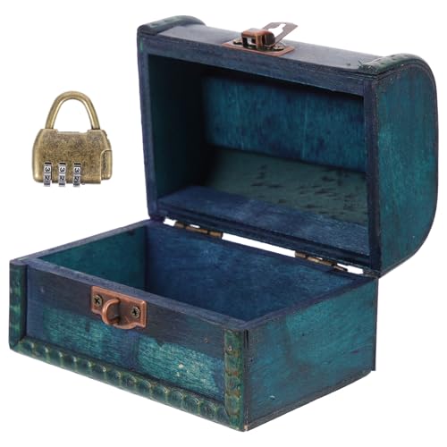 MAJORMENCH Vintage Schmuckkasten aus Holz mit Dreistelligem Zahlenschloss Kompakte Schmuckschatulle für Ringe Halsketten Ohrringe Tragbare Aufbewahrung als für Geburtstag und Jubiläum MAJORMENCH Vintage Schmuckkasten aus Holz mit Dreistelligem Zahlenschloss Kompakte Schmuckschatulle für Ringe Halsketten Ohrringe Tragbare Aufbewahrung als für Geburtstag und Jubiläum von MAJORMENCH