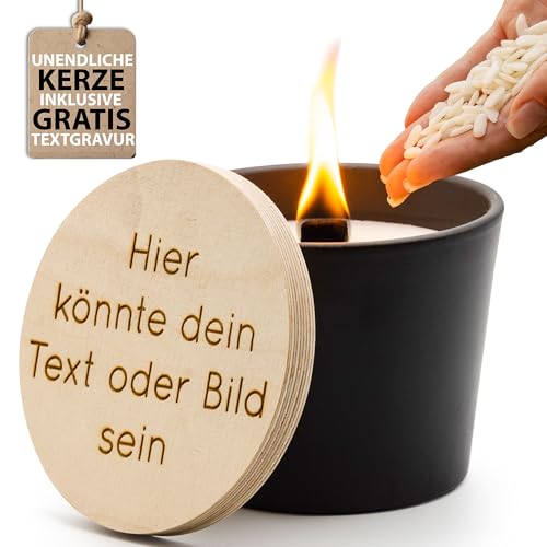 MAJVI Wachsfresser mit personalisierter Gravur: Umweltfreundlicher Wachsfresser in Schwarz – Durchmesser 12cm | nachhaltiges Recycling von Kerzenwachs | Outdoor Tischfeuer | Topffackel MAJVI Wachsfresser mit personalisierter Gravur: Umweltfreundlicher Wachsfresser in Schwarz – Durchmesser 12cm | nachhaltiges Recycling von Kerzenwachs | Outdoor Tischfeuer | Topffackel von MAJVI