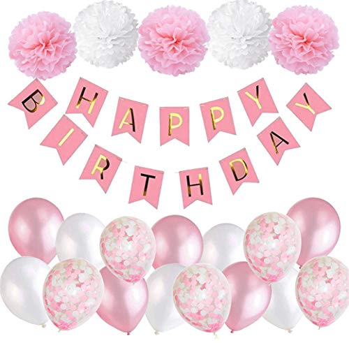 MAKFORT Geburtstagsdeko Grün Happy Birthday Girlande mit Pompoms und Luftballons Grün Konfetti Luftballons für Geburtstag Partydeko MAKFORT Geburtstagsdeko Grün Happy Birthday Girlande mit Pompoms und Luftballons Grün Konfetti Luftballons für Geburtstag Partydeko von MAKFORT