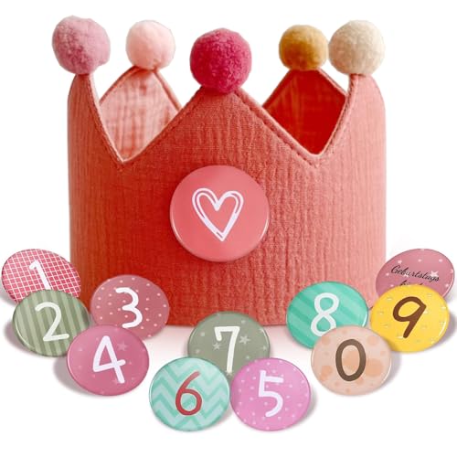 MAKFORT Geburtstagskrone für Kinder Partyhüte Party Deko Krone Geburtstag für Jungs Mädchen mit Auswechselbaren Zahlen von 1-9 von MAKFORT