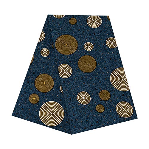 MAKIVI Afrikanischer -Polyester-Wachsdruck, afrikanischer Stoff für Partykleid, 6 Meter von MAKIVI