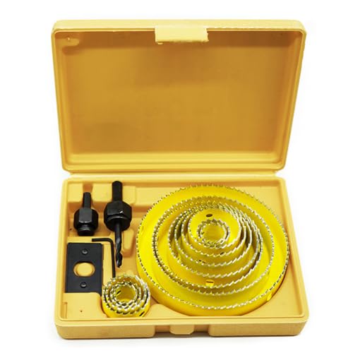 MALAYAS 13 Teile Lochsäge Set Kit Karbon Stahl Werkzeug für Holz, Gipskarton, Kunststoff und nicht-Eisenmetalle 19–127 mm MALAYAS 13 Teile Lochsäge Set Kit Karbon Stahl Werkzeug für Holz, Gipskarton, Kunststoff und nicht-Eisenmetalle 19–127 mm von MALAYAS