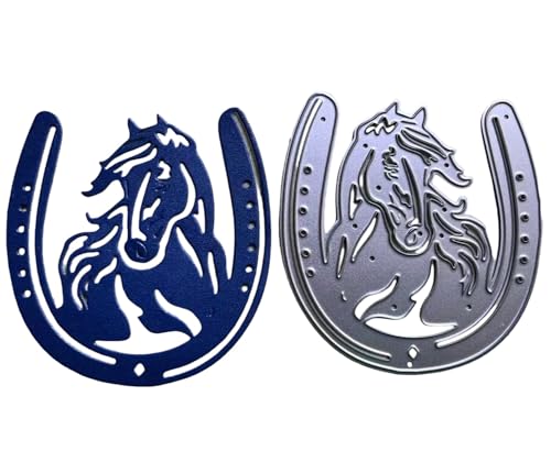 Metall-Stanzformen mit Westernpferd-Motiv für Bastelarbeiten, Scrapbooking, Foto, dekorative Prägepapier-Stanzformen für Scrapbooking, Kartenherstellung von MALISTLN