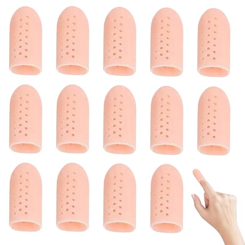 14 Stück Fingerschutz Silikon,Fingerkuppenschutz,Gel Fingerlinge Silikon,Gegen Finger Knibbeln,Finger Sleeves,Fingerschutz Bei Verletzung,Daumenschutz,Atmungsaktive Fingerkappen für Fingerarthritis 14 Stück Fingerschutz Silikon,Fingerkuppenschutz,Gel Fingerlinge Silikon,Gegen Finger Knibbeln,Finger Sleeves,Fingerschutz Bei Verletzung,Daumenschutz,Atmungsaktive Fingerkappen für Fingerarthritis von MALOUSUN