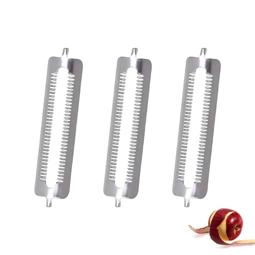 3 Stück Sparschäler Tupper,Schäler für Tupperware Ersatzteile,Edelstahl Sparschäler Ersatzklingen,Ersatzklinge für Kartoffelschäler,Gemüseschäler,Turbo Schälmesser,Orangenschäler,Vegetable Peeler von MALOUSUN