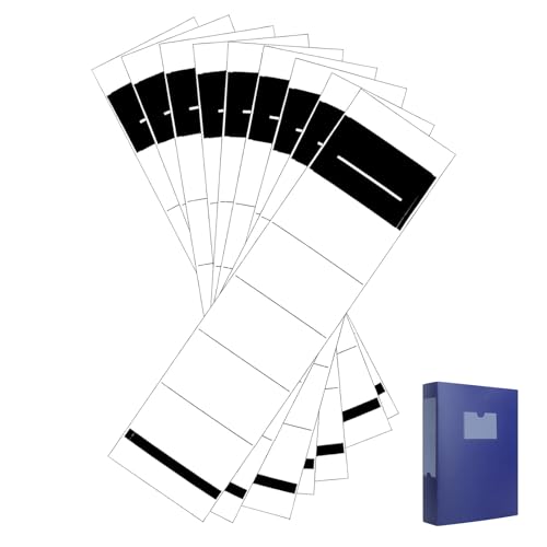 50 Stück Ordnerrücken Selbstklebend,Ordner Etiketten Selbstklebend,Ordner Rückenschilder Selbstklebend Breit,Ordneretiketten,Ordnerrücken Schmal,Beschriftung Weiß Aufkleber für Standardordner Rücken von MALOUSUN
